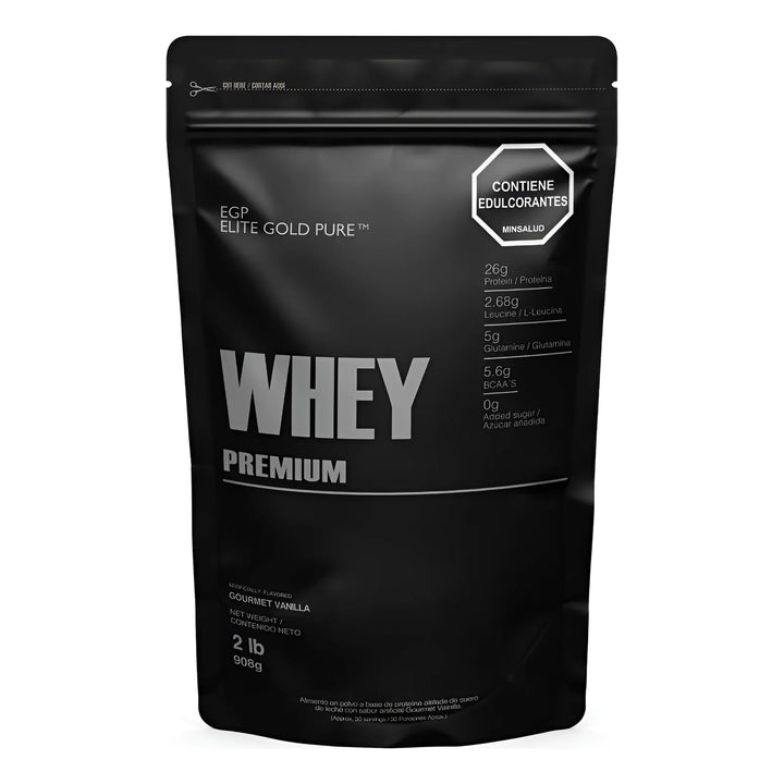 Whey Premium 2 Libras Egp Elite Gold Pure 2lb Lb Standard - Imagen 1