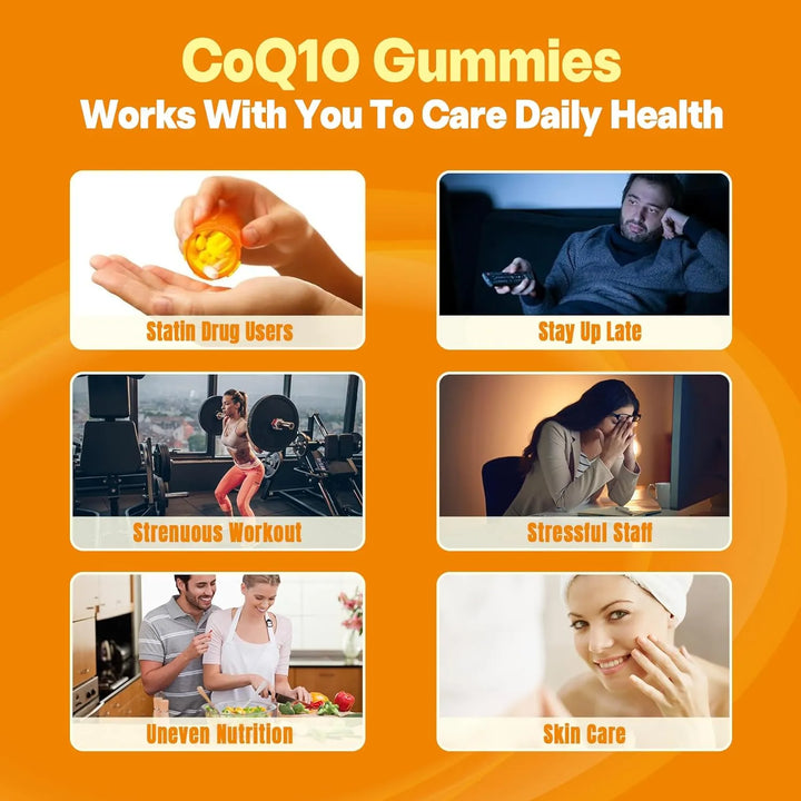 Gomitas Coq10 250mg 500mg Omega-3 Epa Dha B3 Zinc Salud Cora - Imagen 5