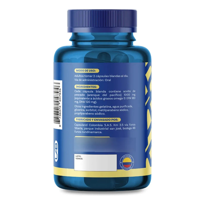 Omega 3 Fish Oil  X 120 Capsula - Imagen 2