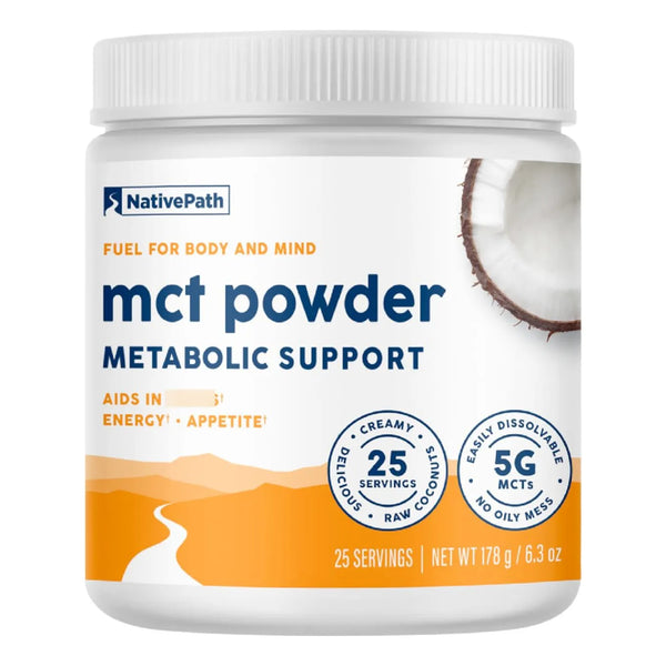Aceite Mct En Polvo Sin Sabor Con C8 25 Porciones Ideal Para - Imagen 1