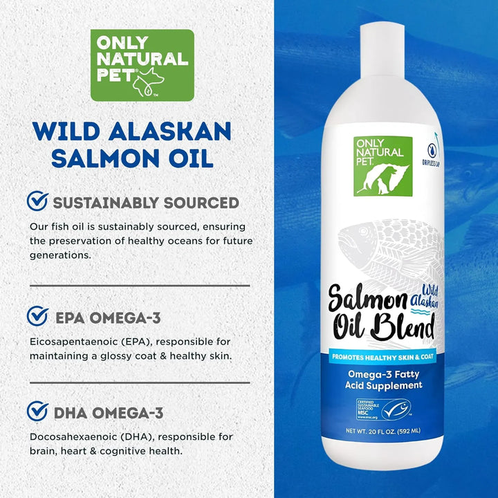Aceite De Salmón De Alaska Líquido Omega 3 Y 6 Para Perros Y - Imagen 3