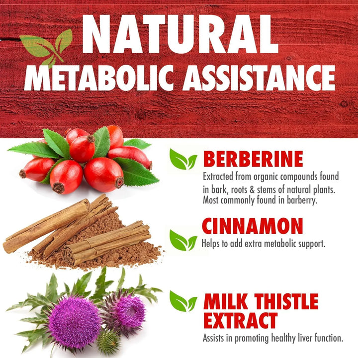 Cápsulas De Berberina 500mg Con Canela Aceite Mtc Y Cardo Ma - Imagen 5