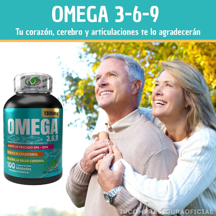 Omega 3, 6, 9  Epa Dha 1300 Mg Puro Original - Imagen 2