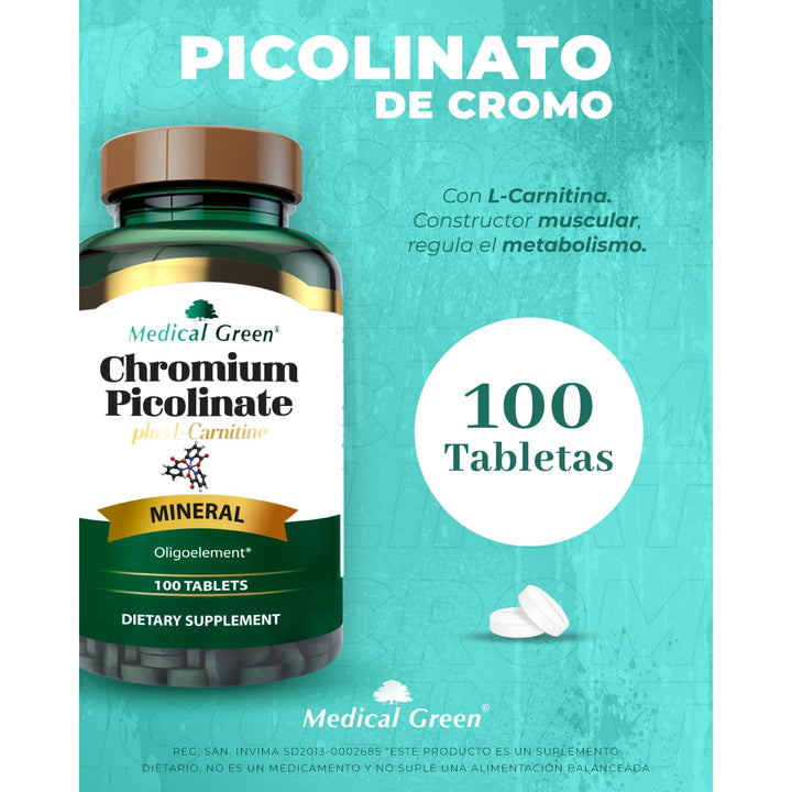 Picolinato De Cromo Chromium - Imagen 5