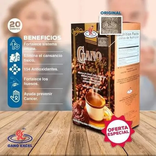 Gano Café 3en1 (pack X 2 Cajas) Cafe Tipo Capuccino - Imagen 8