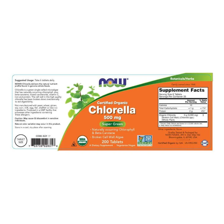 Chlorella 500 Mg 200 Comprimidos Paquete Doble Riqueza Natur - Imagen 2
