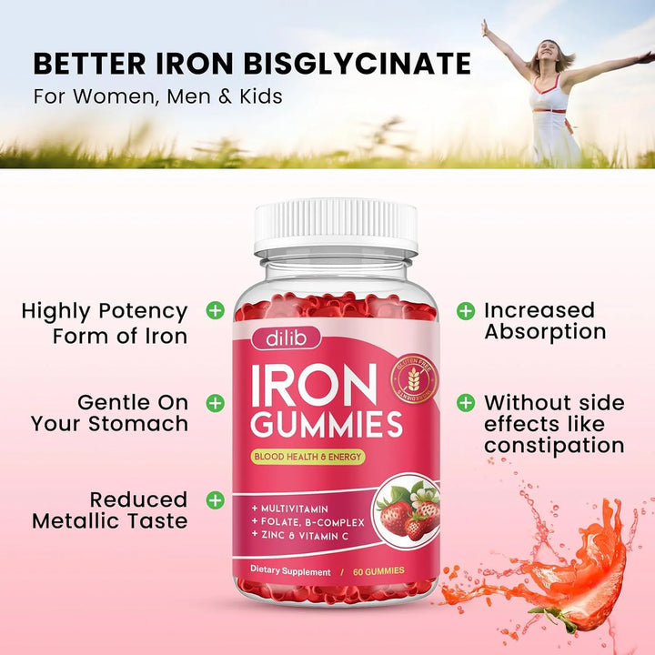 Gomitas De Hierro Multivitamínico Con Zinc Complejo De Vitam - Imagen 2