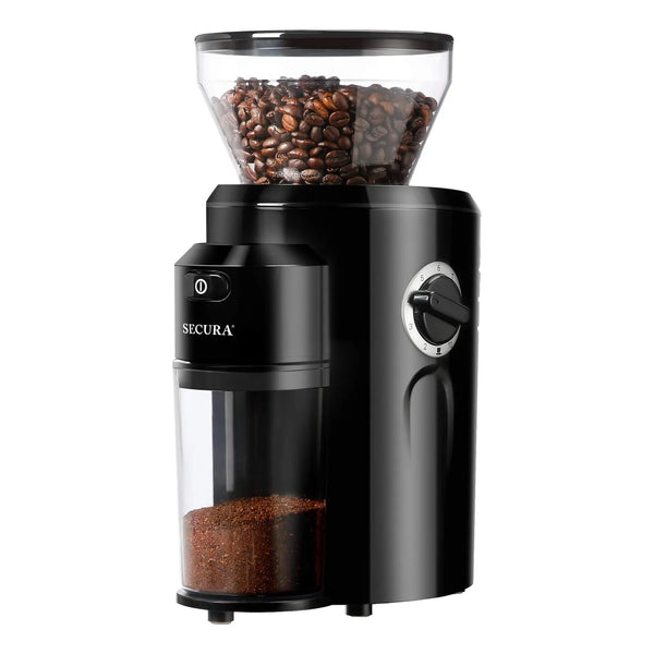 Molinillo De Café Eléctrico Con Rebabas Cónicas 18 Ajustes Molienda Uniforme Y Fácil Limpieza