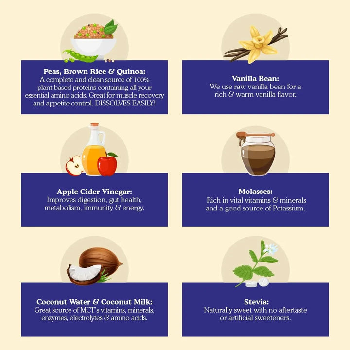 Batido Nutritivo Con Proteínas Vegetales Vinagre De Sidra En - Imagen 5