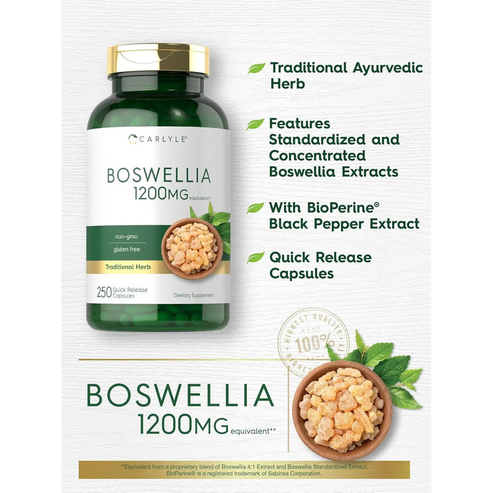 Cápsulas De Extracto De Boswellia Serrata 1200 Mg 250 Unidad - Imagen 4