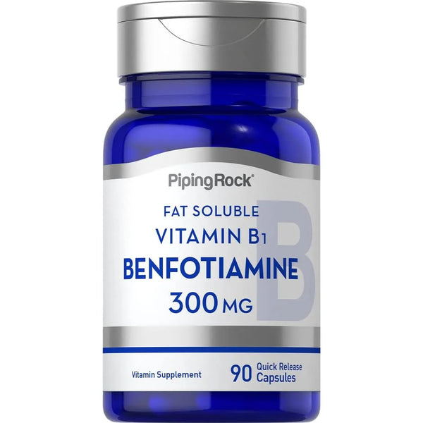 Benfotiamina 300mg 90 Cápsulas Vitamina B1 Soluble En Grasa - Imagen 1
