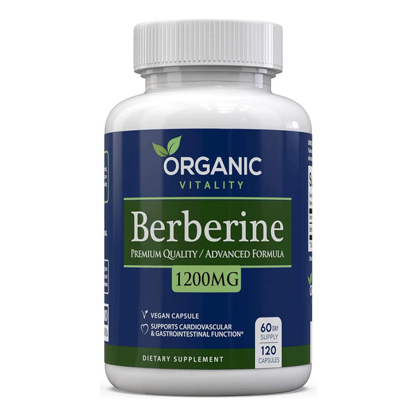Berberina Hcl Premium 1200 Mg 120 Cápsulas Apoyo Estilo De V - Imagen 1