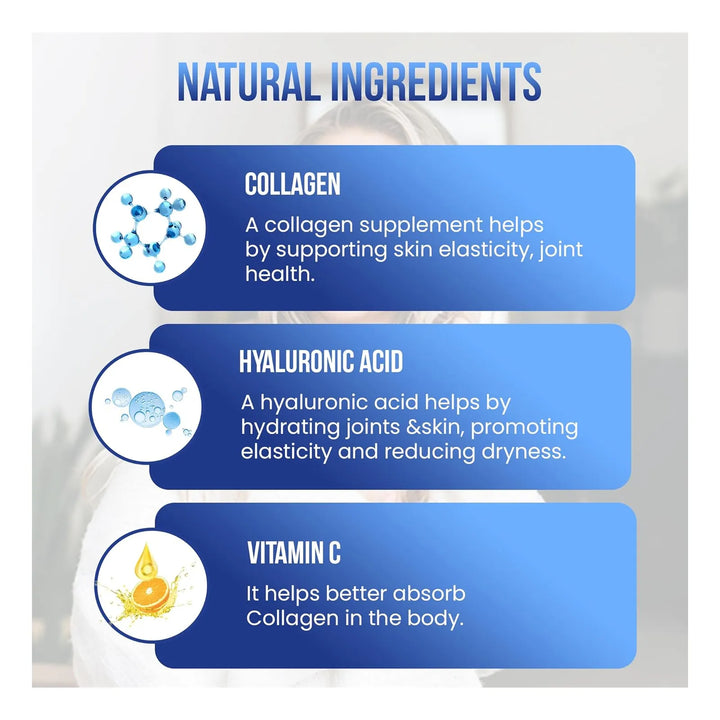 Colágeno Vitamina C Ácido Hialurónico Péptidos Hidrolizados - Imagen 4
