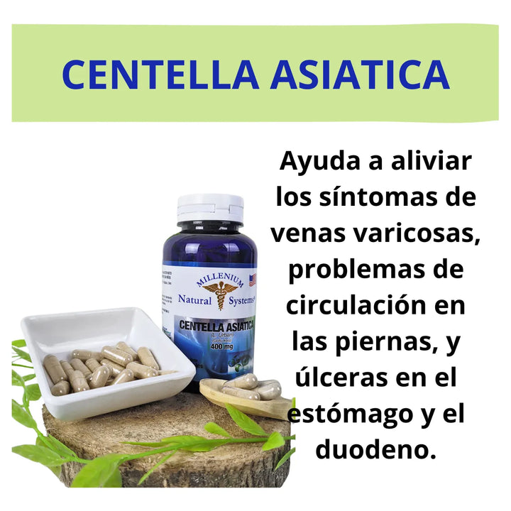 Centella Asiática 400mg ×60 - Imagen 4