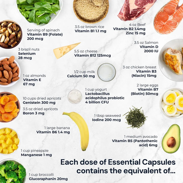 Cápsulas Esenciales Multivitamínico Antioxidante Diario Para - Imagen 4