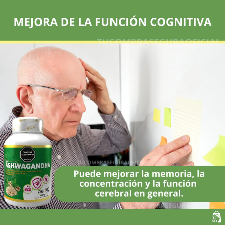 Ashwagandha Adaptógeno Potente Natural Estrés Ansiedad Sueño Original - Imagen 4