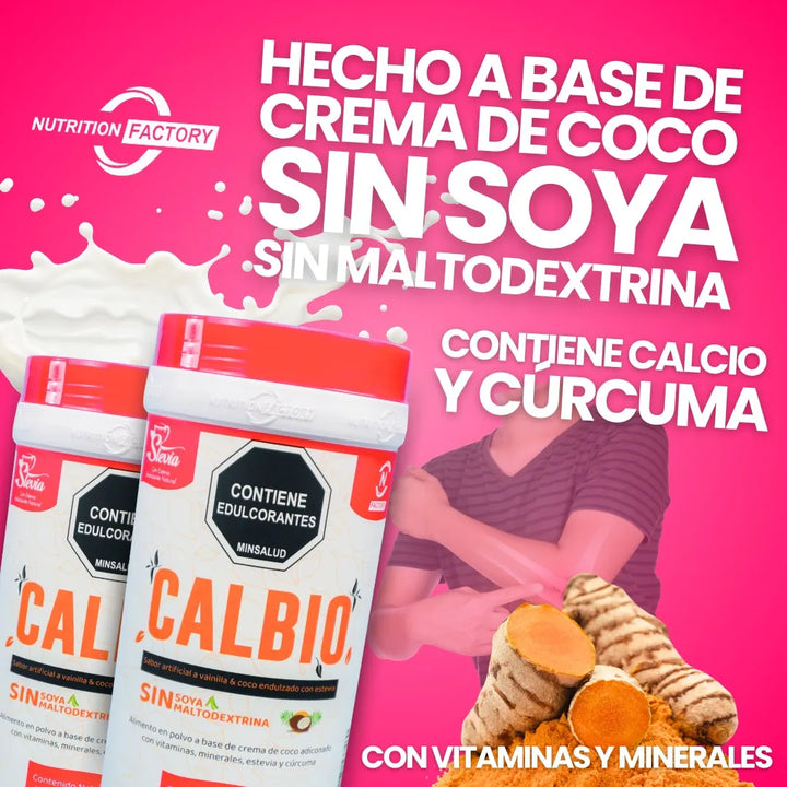Malteada Cal-bio Nutrition Factory + Gotero Monk Sweet 30ml - Imagen 4