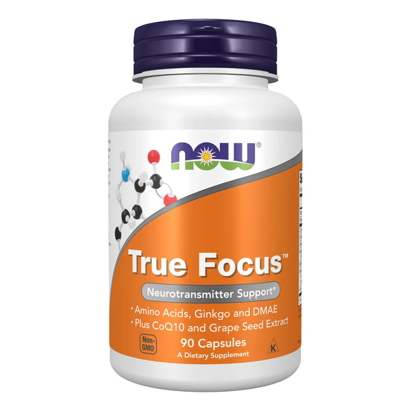 True Focus Cápsulas Veganas Para Concentración Y Claridad Mental NOW