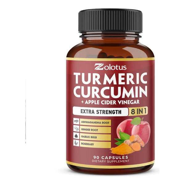 Cápsulas Curcumina Cúrcuma 7 En 1 Con Vinagre De Sidra De Ma - Imagen 1