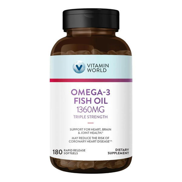 Aceite De Pescado Omega 3 Triple Fuerza 1360 Mg 950 Mg Ácido - Imagen 1