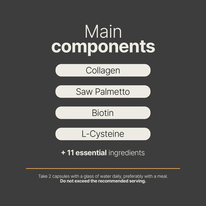 Capsulas Para Hombres Con Biotina Selenio Zinc Colágeno Vita - Imagen 5