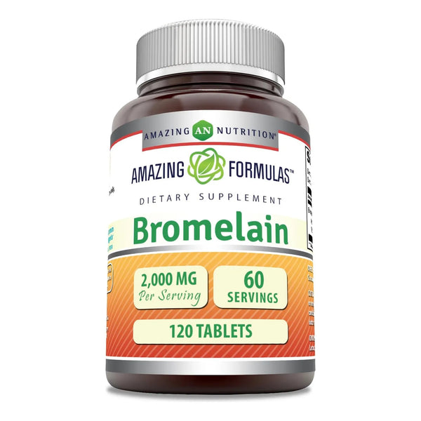 Bromelina 2000 Mg 120 Tabletas De Alta Calidad Fabricación E - Imagen 1