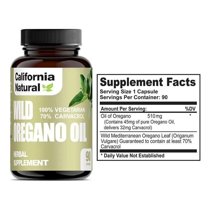 Aceite De Orégano Silvestre 100% Natural En Cápsulas 90 Unid - Imagen 3