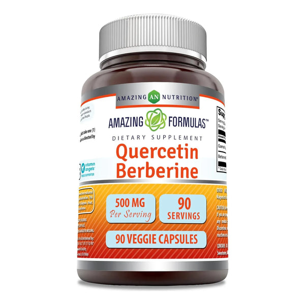 Capsulas De Quercetina Y Berberina 250 Mg 90 Unidades Antioxidante Y Metabolismo