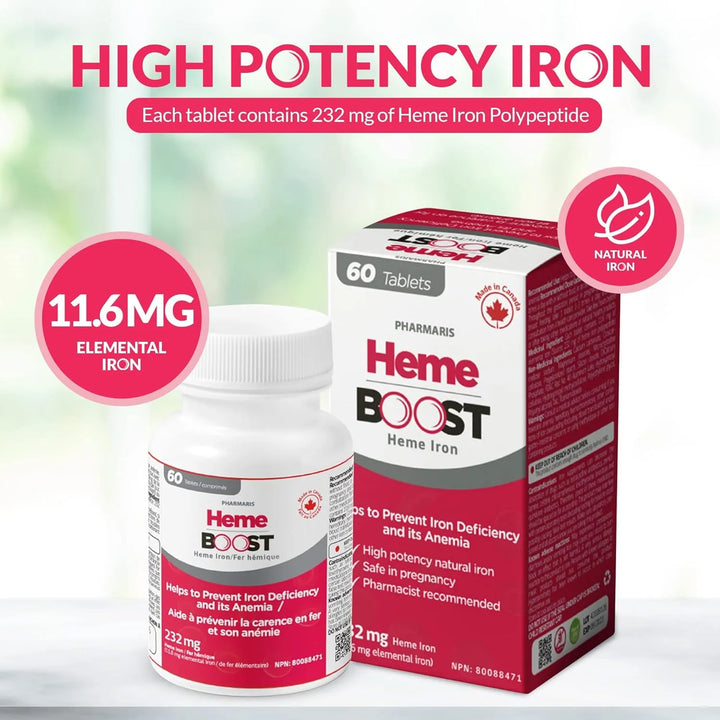 Tabletas De Hierro Natural 11.6 Mg 60 Unidades Alta Absorció - Imagen 3