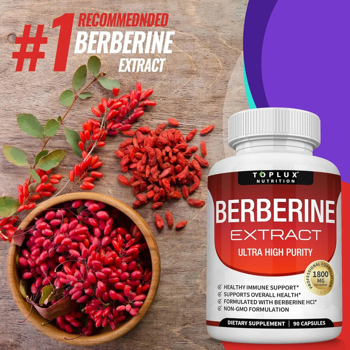 Berberina Plus 1800 Mg Hcl Complex Bienestar General 90 Cap - Imagen 7