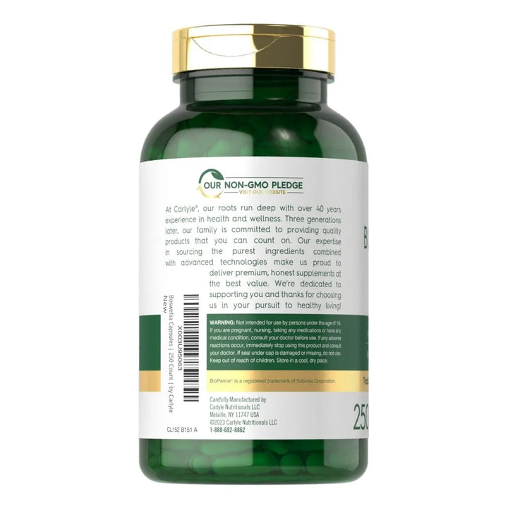 Cápsulas De Extracto De Boswellia Serrata 1200 Mg 250 Unidad - Imagen 3