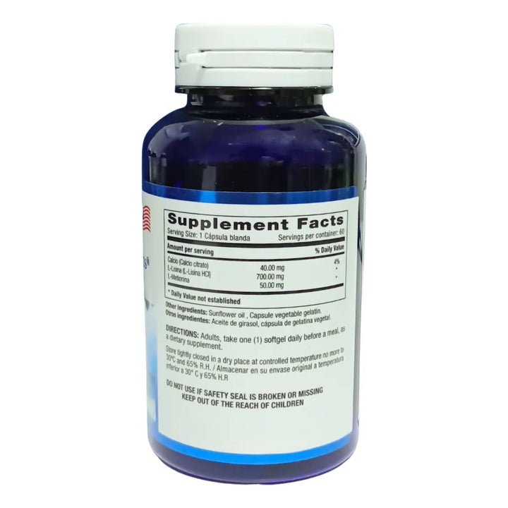 Lisina × 60 Softgels Natural Systems  - Imagen 6