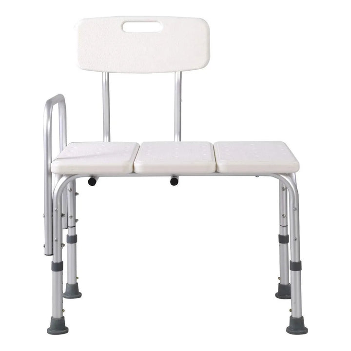 Banco De Ducha Con Respaldo Y Asiento Ancho, Ajustable En Al - Imagen 2