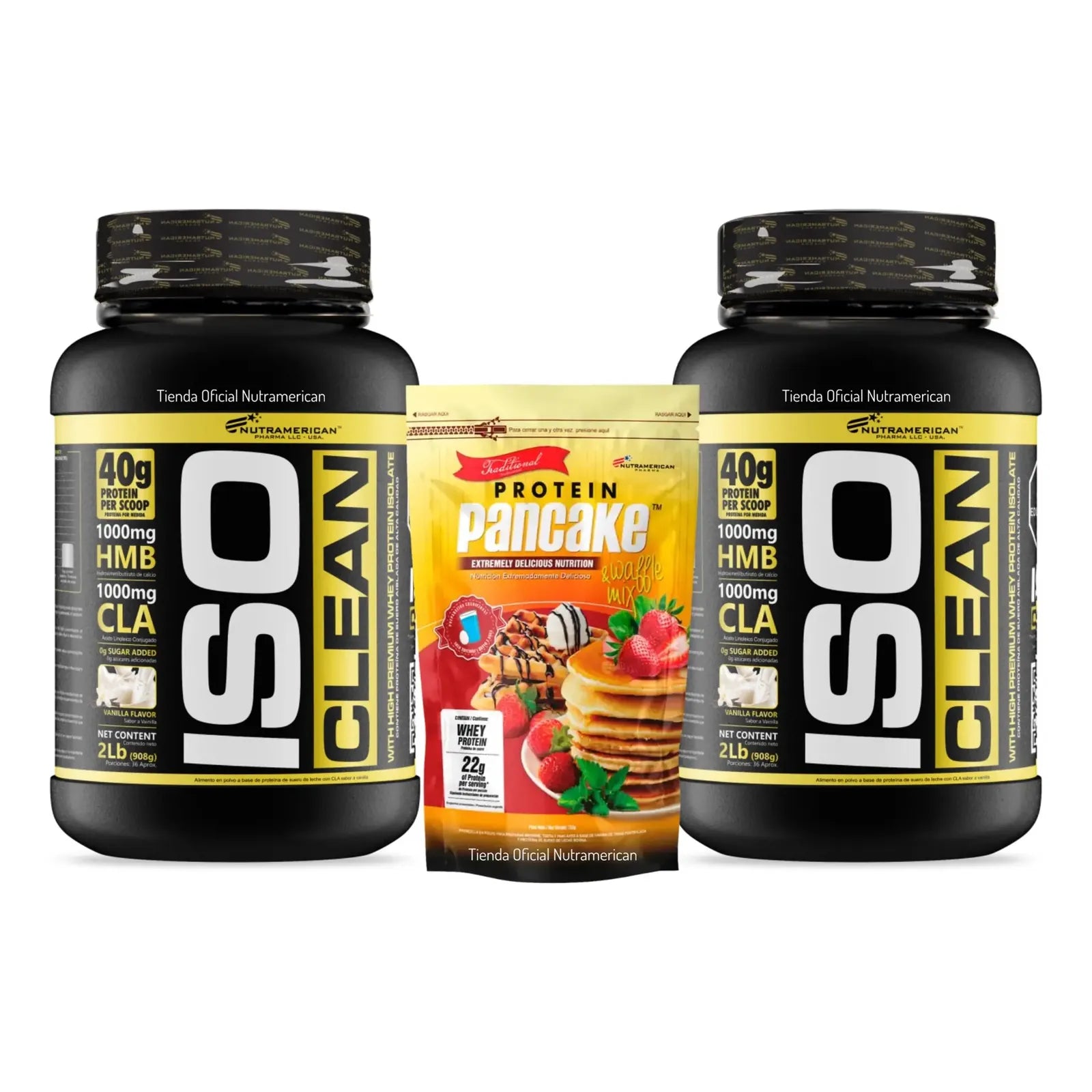 Iso Clean Aislado Proteina Whey 2lb Vainilla Gourmet Pancake Nutrameri ...