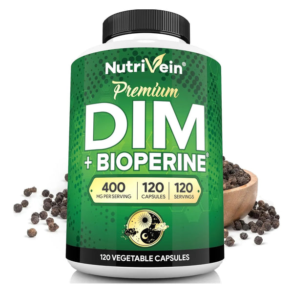 Dim 400 Mg Diindolilmetano Con Bioperina Apoyo Equilibrio Ho - Imagen 1