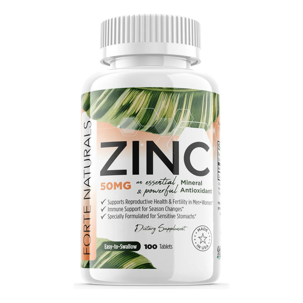 Zinc 50 Mg Para Estómagos Sensibles 100 Tabletas Diarias Fác - Imagen 1