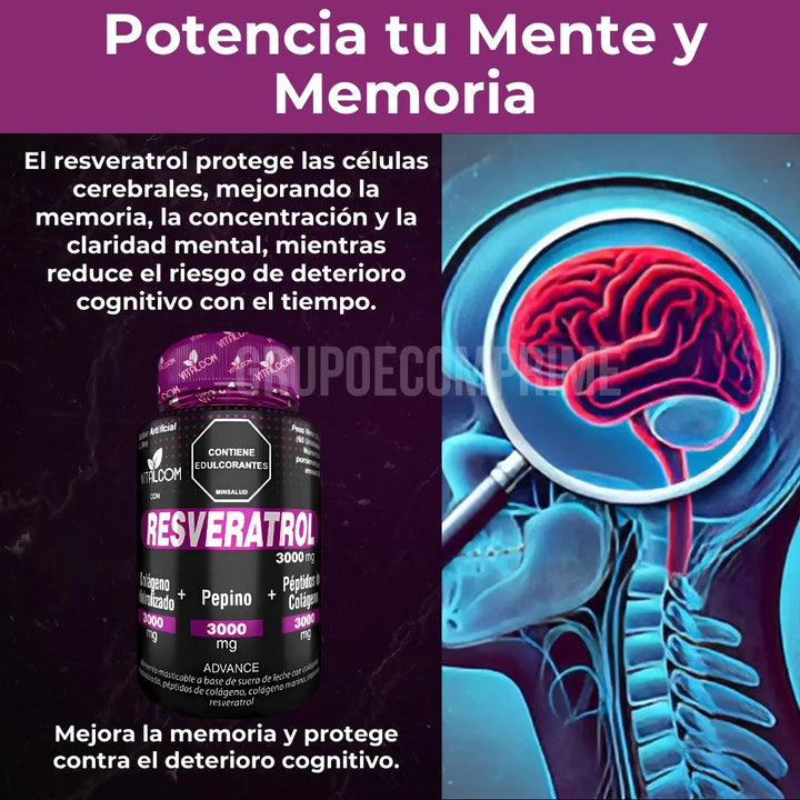 Peptidos Colageno Resveratrol Natural - Imagen 4