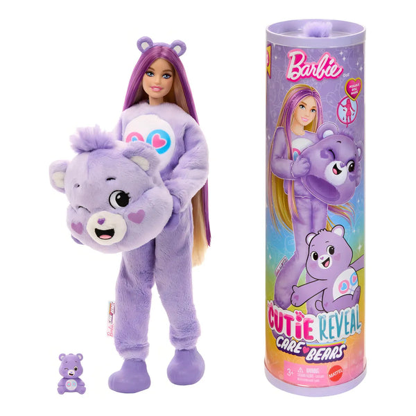 Barbie Cutie Reveal Muñeca Ositos Cariñositos Morado Regalo Perfecto