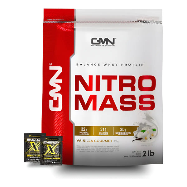 Proteina Nitromass 2lbs+sobres Vainilla - Imagen 1