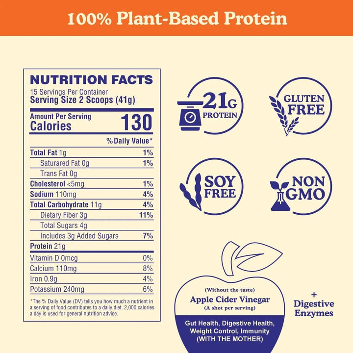 Batido Nutritivo Con Proteínas Vegetales Vinagre De Sidra En - Imagen 4