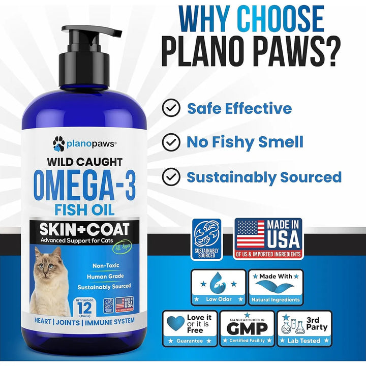 Aceite De Pescado Omega 3 Líquido Para Gatos Con Vitaminas T - Imagen 3