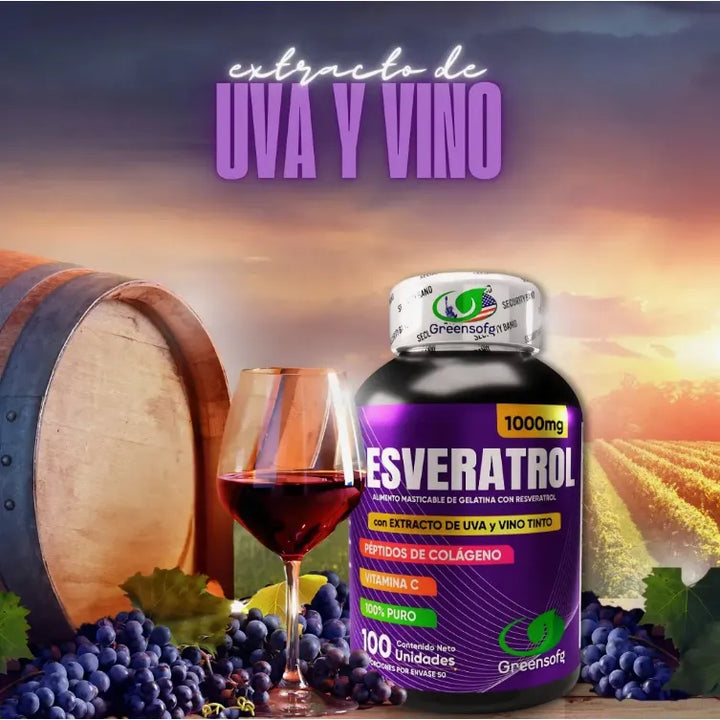 Resveratrol + Peptidos De Colageno Original Americano Sin Sabor - Imagen 7