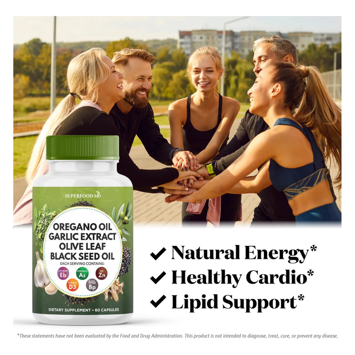 Aceite De Orégano 6000 Mg Extracto De Ajo 4000 Mg Hoja De Ol - Imagen 5