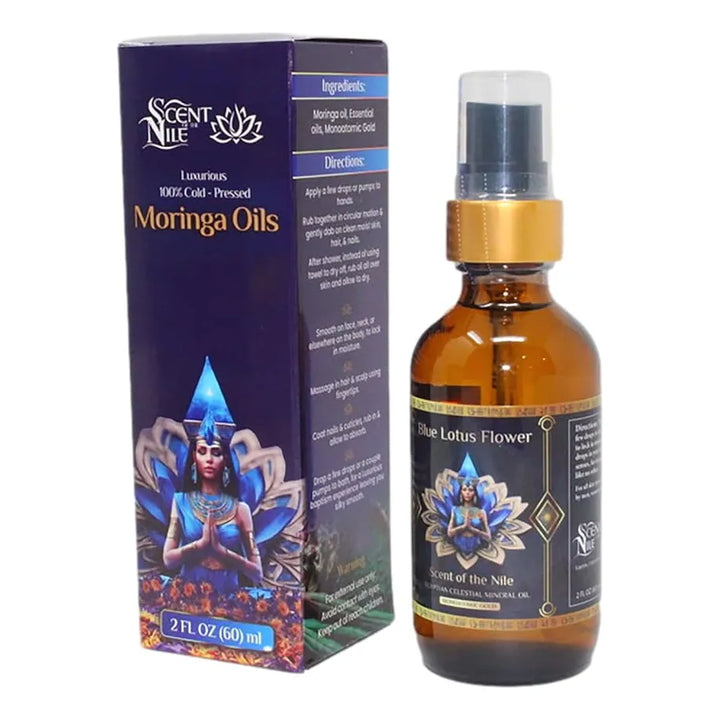 Aceite De Moringa Puro Con Aceite Esencial De Flor De Loto A - Imagen 9