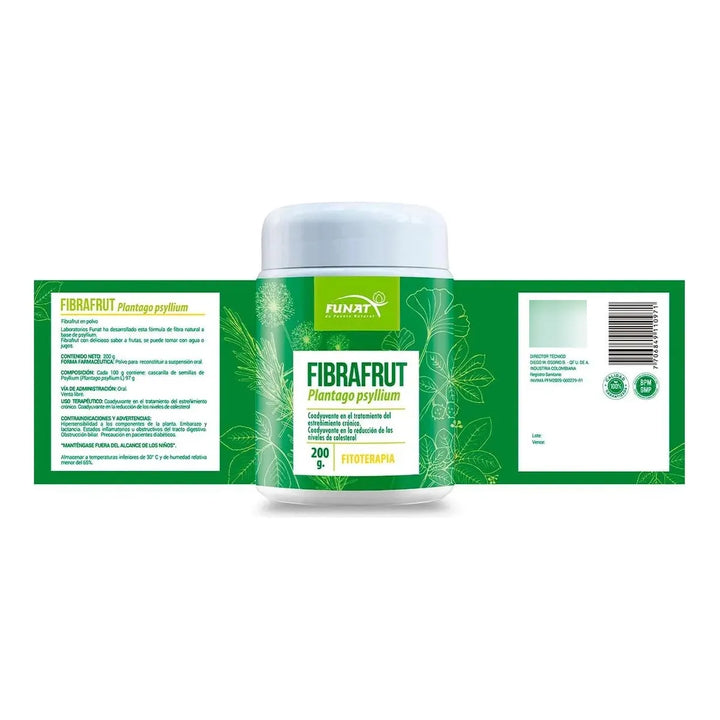 Psyllium Fibrafrut Funat 200gr - Imagen 2