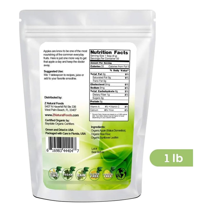 Polvo De Manzana Orgánico Superalimento Para Apoyo Digestivo - Imagen 2