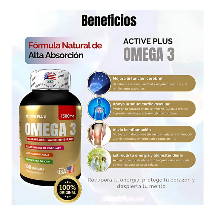 Omega 3 Americano Greensofg Sin Sabor - Imagen 4