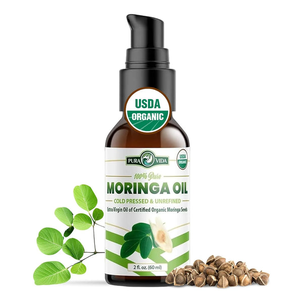 Aceite De Semilla De Moringa Orgánico 59 Ml Puro Prensado En - Imagen 1