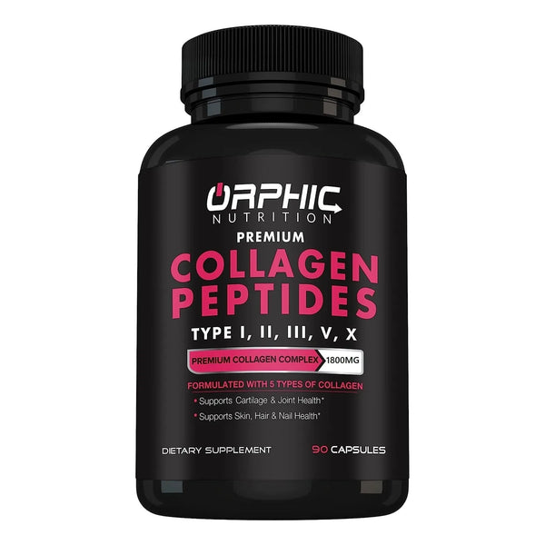 Cápsulas De Péptidos De Colágeno Tipo I Ii Iii V X 1800 Mg P - Imagen 1