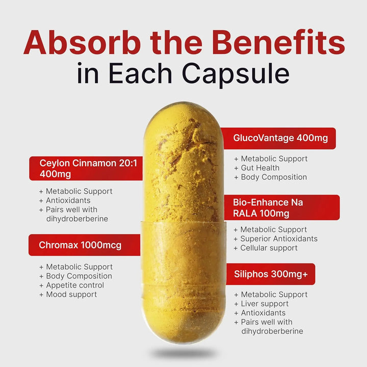 Matrix Berberina Avanzada 90 Cápsulas 400 Mg Dihidroberberin - Imagen 6
